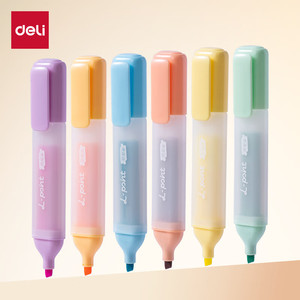 Deli Highlighter SK628 6 Colors Normal Size For School Office Use - Product Image 1