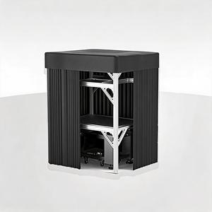 LBTEK SCW3615-HPR Cortina de Protección contra la Luz, Plataforma Óptica, Cámara Oscura, Marco para Instrumentos, Perfil de Aluminio, Recinto de Laboratorio - Product Image 2