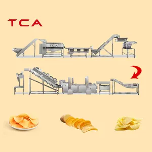 Batata frita faz a máquina automática pequena escala batata frita faz a máquina batatas fritas faz a máquina