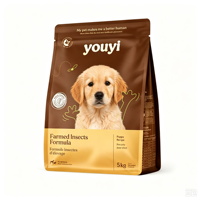 Sacs d'emballage pour aliments pour animaux de compagnie, imprimés sur mesure en usine, grande capacité, fond plat, fermeture à glissière, pour aliments pour chiens et chats, 2 kg, 5 kg, 10 kg, 15 kg