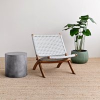 Usine En Gros Rotin Naturel Tissé Chaise Pliable Camping Jardin Portable Rétro Tissé Chaises
