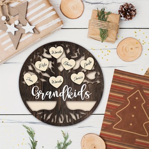 Festa della mamma regalo creativo nome personalizzato <span class=keywords><strong>in</strong></span> <span class=keywords><strong>legno</strong></span> albero di famiglia cornici <span class=keywords><strong>in</strong></span> <span class=keywords><strong>legno</strong></span> amore albero di famiglia decorazione per la tavola decorazione della casa - Product Image 4