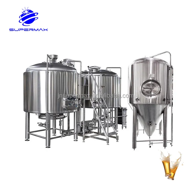 Customized Logo Brewed Beer 1000L Stainless Steel Draft Beer Brewing Equipment Brewery