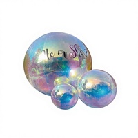 Boule miroir gonflable légère à double couche TianYi Tech en PVC, imperméable et durable, 8-10 pieds, ballon réfléchissant pour décoration d'événements et de mariages