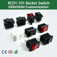 Vente en gros KCD1-101 interrupteur à bascule 2-4 broches 15*21mm petit interrupteur à bascule pour appareil CE CQC