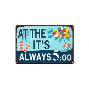 Panneau de sécurité pour parc aquatique d'été rétro personnalisé Panneau d'avertissement de piscine personnalisé pour cadeau promotionnel - Product Image 2