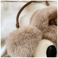 Sac à dos en peluche chiot marron mignon, grands yeux, doux et moelleux, rembourré en coton PP, unisexe, accessoire de mode tendance, dessin animé, pour fête, 31cm-50cm