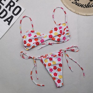 Bikini Brasiliano Sexy Micro Perizoma 2023, Costume da Bagno Donna con Lacci, Costume da Bagno Fluorescente, Abbigliamento da Spiaggia Femminile - Product Image 3