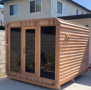 Sauna Finlandesa de Lujo para Exteriores, para 4 Personas, con Vapor Húmedo, Vapor Seco Tradicional, Kit de Sauna Exterior con Estufa y Piedras - Product Image 6