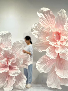 Nouvelles fournitures de conception, fleurs en papier faites à la main, décoration de fleurs géantes pour la décoration de la cérémonie de mariage, décoration d'événements - Product Image 4