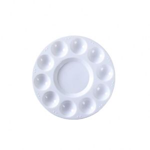 Palette multi-cadres ronde à 10 trous pour étudiants, pour gouache et aquarelle, facile à nettoyer, palette spéciale pour les fournitures d'artisanat des étudiants - Product Image 5