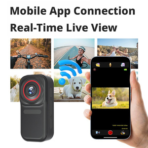 Caméra d'action à la troisième personne portable et mains libres DLC, ultra-compacte (26 g), WiFi, diffusion en direct en temps réel, vidéo HD 1080p, <span class=keywords><strong>photo</strong></span> 12MP - Product Image 2