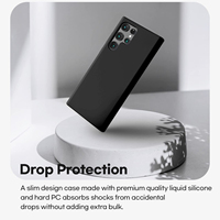 Coque de téléphone antichoc en silicone liquide souple simple pour Samsung Galaxy S26 S25 S24 S23 NOTE 10/20 ULTRA PRO PLUS – Vente en gros