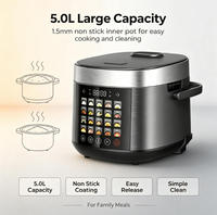 Cuisinière à riz électrique intelligente automatique en alliage d'aluminium 6L avec micro-pression pour camping-car et usage domestique