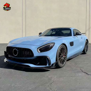 Lèvre avant Style P pour <span class=keywords><strong>Mercedes</strong></span> Benz Amg Gt <span class=keywords><strong>GTS</strong></span> 2015-2020 Matériau en fibre de carbone Bon ajustement Kit de carrosserie Pare-chocs avant Lip Facelift - Product Image 4