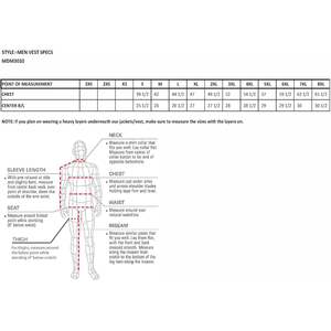 Gilet en toile tricotée en denim pour homme, taille moyenne, garniture en cuir, fermeture à pression dissimulée avec fermeture éclair cachée, 2 poches pour armes à feu pour vêtements d'extérieur - Product Image 6
