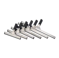 Tête de raclette à vitres premium 25cm 35cm 45cm avec lame en caoutchouc et manche en aluminium pour le nettoyage des sols, usage domestique, automobile et commercial