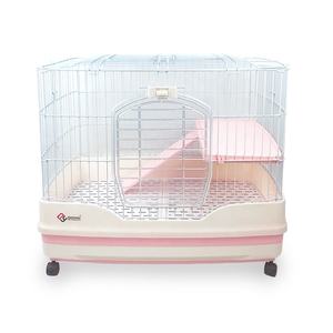 Küçük hayvan kafesi anti-sprey idrar kolay pull-out evcil hayvan kafesi tavşan köpek kedi gine domuz rahat büyük ev villa kafes - Product Image 6