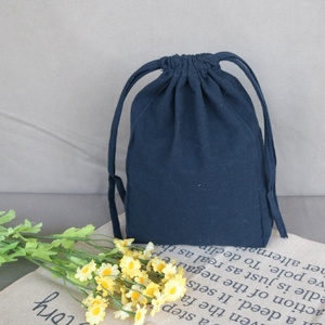 Bolsa Ecológica de Algodón y Lino con Cordón, Bolsa de Embalaje y Cosméticos con Logotipo Personalizado y Serigrafía - Product Image 6