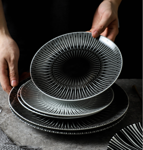 Assiettes à dîner occidentales en porcelaine, style minimaliste européen, écologiques, design unique et créatif, pour restaurants, hôtels, mariages - Product Image 6