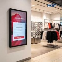 Pantalla Digital de Señalización HRAY de 43 Pulgadas para Montaje en Pared 178 °   Ángulo de Visión de 72%, Gama de Colores Perfecta para Exhibición en Centros Comerciales, Compatible con OEM y ODM