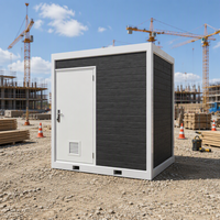Toilettes portables préfabriquées en panneaux sandwich à structure en acier durable, design moderne, écologiques, pour camping en plein air, parcs, faciles à installer