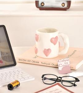 New Model Customized Heart Eco-friendly Stoneware <b>Ceramic</b> <b>Mug</b> Dishwasher & Microwave Safe Reusable Food Safe - Product Image 4