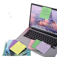 Bloc-notes adhésifs multicolores fluorescents pour la planification créative et les listes de tâches, 50 feuilles, technologie transfrontalière