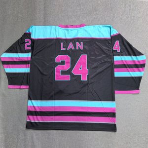 เสื้อฮอกกี้น้ำ<span class=keywords><strong>แข็ง</strong></span>ผ้าทวิลล์โพลีเอสเตอร์ 100% ระบายอากาศ แห้งเร็ว ปักโลโก้ตามสั่ง สำหรับทีมกีฬา  แบบยูนิเซ็กซ์  พร้อมปักชื่อทีมตามสั่ง - Product Image 3