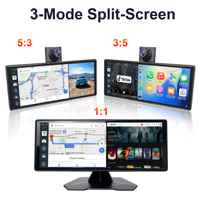 Caméra de tableau de bord 4G Cloud Android 15 IPS 1080P 3+32G 8 cœurs avec CarPlay & Android Auto sans fil, écran partagé et surveillance à distance