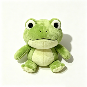 Peluche de rana verde personalizado, adorable peluche de rana, muñeco de rana suave de dos tonos, peluche de rana para abrazar. - Product Image 4