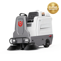 Balayeuse industrielle autoportée CleanHorse M2, 48V, électrique, pour entrepôts, usines et parkings