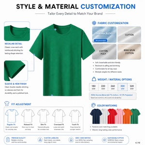 Camiseta Deportiva Unisex de Manga Corta con Cuello Redondo, Mezcla de Algodón Sorona de Alta Calidad, 300g, Elástica y Transpirable, Venta al Por Mayor - Product Image 4