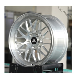 ล้อแม็กซ์ WOA FORGED ขอบ 17 18 19 20 21 นิ้ว แบบฟูลบรัชสีเงิน ดีไซน์เรโทรเมช 4x100/5x100/5x112/5x114.3 5x120 สำหรับรถยนต์นิสสัน ซิลวิโอ S13/S14/S15 - Product Image 3