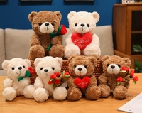 Peluche ours Teddy de l'équipe de football avec maillot, jouet pour enfants, jouets pour enfants de l'équipe de football, en polyester, 15-25 cm