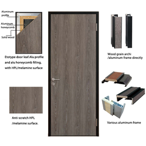 Fábrica China Personaliza Puertas Interiores Modernas con Marcos de Tablero de Melamina Resistentes al Agua, Paneles de Nido de Abeja <span class=keywords><strong>OSB</strong></span> Laminados sin Pintura - Product Image 3
