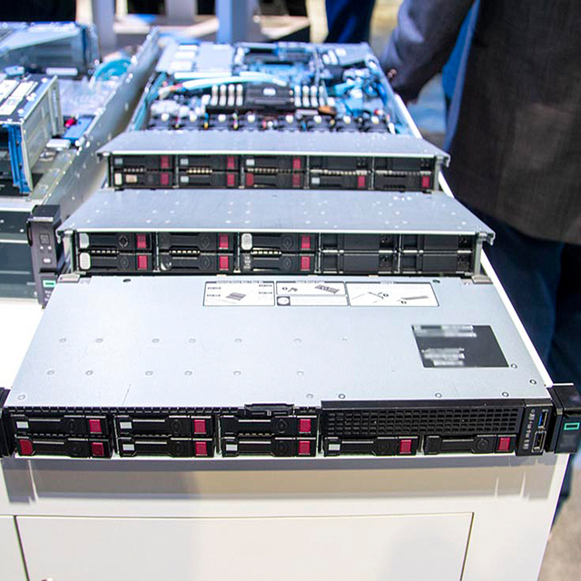 Original H Pe Proliant DL385 Gen11 AMD Epyc 9224 Processor 8SFF/16GB/1TB/MR216I-P/800W 1U Rack Server in Stock 3-Year Warranty