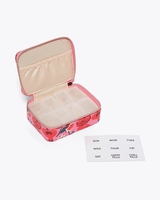 Trousse de Maquillage Grande Capacité en Toile Unie, Modèle Neat Beaming Deluxe, Résistante au Rétrécissement, pour Cosmétiques et Articles de Toilette