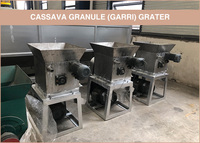 2TPD Automatische Garri Productielijn Cassave Verwerkingsmachine voor Garri Productiefabriek in Nigeria Tapioca Reiniger+Schiller+Friteuse