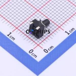 GT-TC072A-H070-L1 Tactile Switch SMD-3P,4.5x4.5mm Switch Single Pole Single Throw Round Button 1.6N Horizontal Mount - Product Image 2