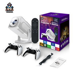 Projecteur Zoku HCS350MAX 2026 4k Projecteur Portable Allwinner713 3D HD Haute Luminosité <span class=keywords><strong>Jeu</strong></span> Rétro 30000+ Jeux <span class=keywords><strong>Vidéo</strong></span> Projecteur - Product Image 2