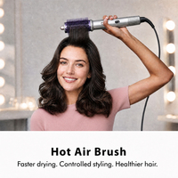 Nouvelle Arrivée Brosse Soufflante Multifonctionnelle à Air Chaud pour Volume, Peigne Rond, Lisseur et Fer à Boucler en une seule étape, Styler Capillaire à Air