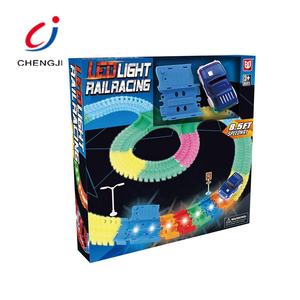 <span class=keywords><strong>Pistas</strong></span> De Juguete De luz LED eléctrica para coche De carreras De pista De carrera luminosa carril De la pista De carreras De ranura Coche - Product Image 6