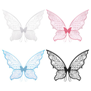 Alas de Hada Brillantes y Transparentes para Adultos, Alas de Princesa para Festivales, Fiestas, Disfraces, Accesorios de Alas de Mariposa <span class=keywords><strong>BT016</strong></span> - Product Image 5