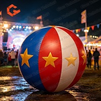 Tente gonflable LED pour événements et fêtes, grande tente de cirque portable, dôme gonflable pour décoration de carnaval