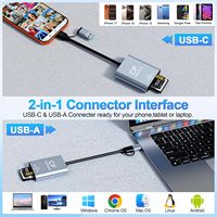 Lecteur de carte pour appareil photo CFexpress Type B et carte SD, double interface USB-A et Type C, haute vitesse 10 Gbps