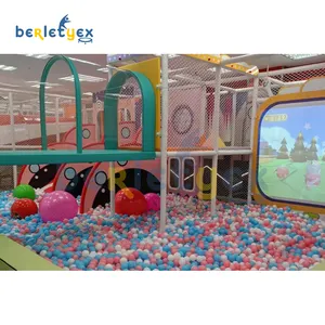 Berletyex Kids Jumping Trampoline Soft Play Area Swing Set Climbing Ropes Castle Indoor Playground Slide For Sale