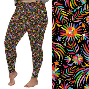 Mujeres Activewear Sport Fitness Gym Flower Colorful Doodle Print Yoga Pantalones Leggings De <span class=keywords><strong>Gimnasio</strong></span> Pour Femmes para mujeres - Product Image 6