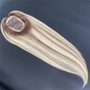 Topper <span class=keywords><strong>de</strong></span> cheveux européen Starose Mono Base pour femmes, grand stock, couleur blonde, topper <span class=keywords><strong>de</strong></span> cheveux humains pour femmes - Product Image 4