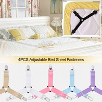 Pince de couverture à pince antidérapante pince de drap de lit blanc et noir attache de ceinture de drap de lit élastique de matelas